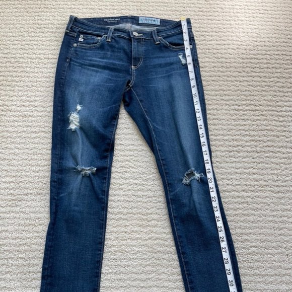 AG Adriano Goldschmied The Legging Super Skinny Ankle Jeans Women's Size 27R - Picture 1 of 9